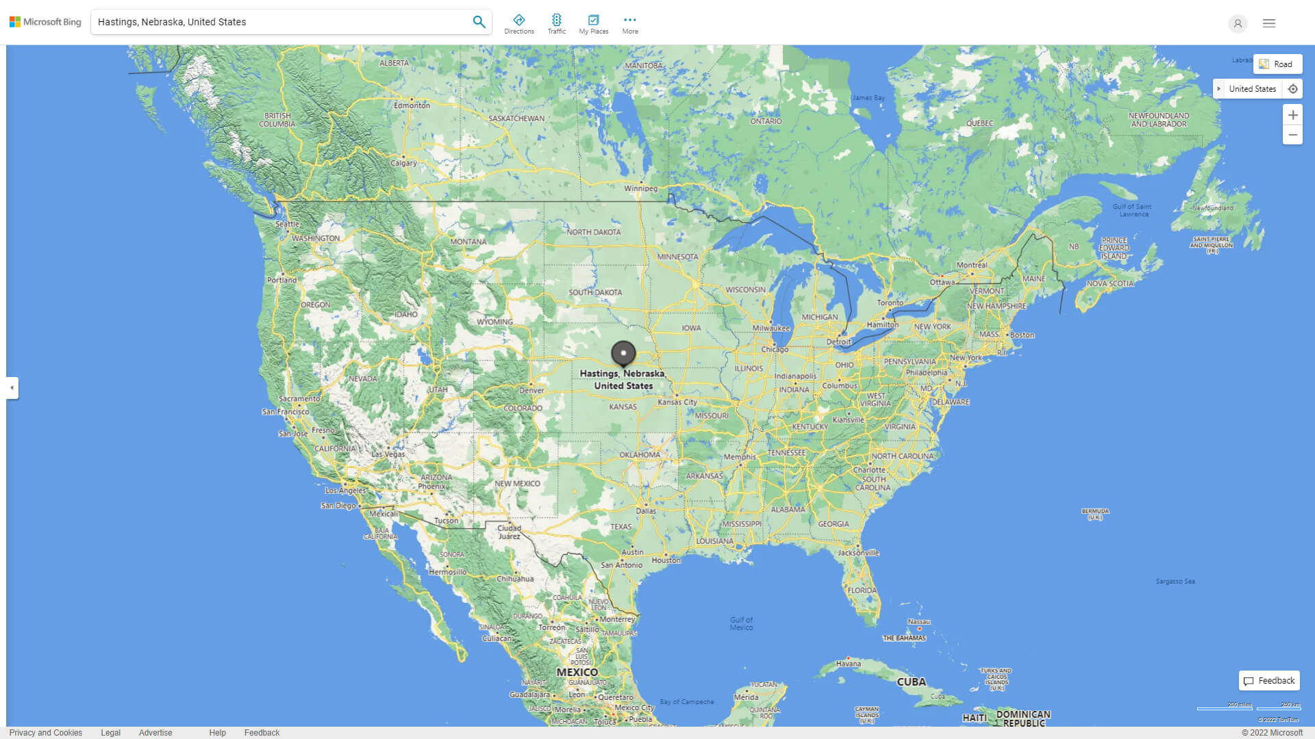 Where is Hastings in the US